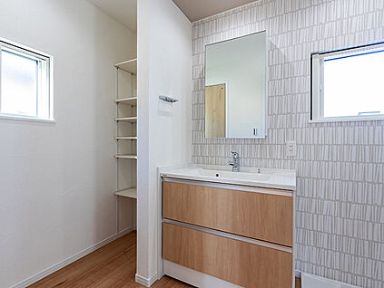 洗面台・ランドリーラック　施工例