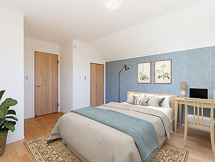 主寝室　モデルハウス＋家具ＣＧ