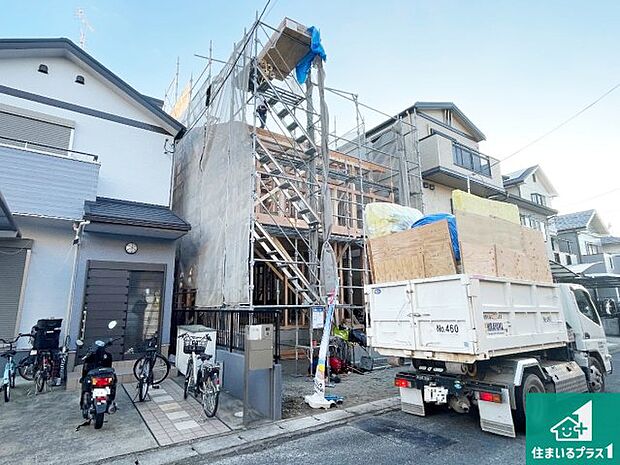 現在の進捗状況です！順調に作業進行中、完成が待ち遠しいです！詳細の間取り等、お気軽にお問い合わせください！