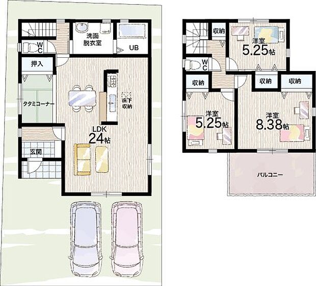 【3LDK】〇精華町立精華台小学校・・・徒歩２５分 〇精華町立精華中学校・・・徒歩１４分