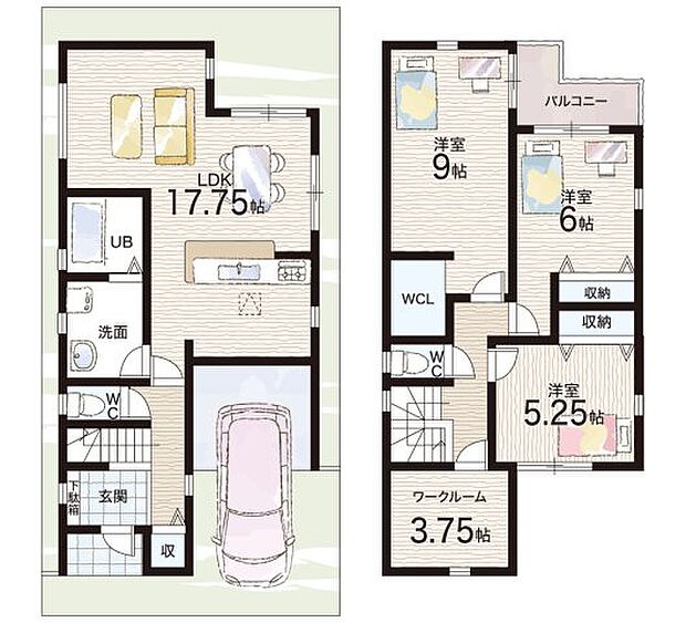 【3LDK+S(納戸)】○西小倉小学校・・・徒歩5分 ○西小倉中学校・・・徒歩15分