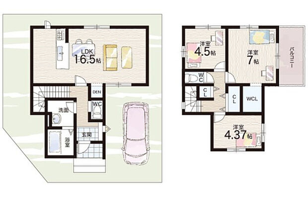 【3LDK】○大宮小学校・・・徒歩14分 ○西賀茂中学校・・・徒歩30分