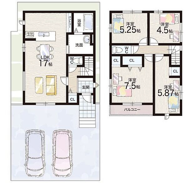 【4LDK】○滋賀小学校・・・徒歩16分 ○皇子山中学校・・・徒歩11分