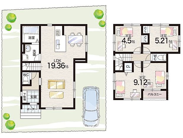 【3LDK】○桃山小学校・・・徒歩４分 ○桃山中学校・・・徒歩２５分