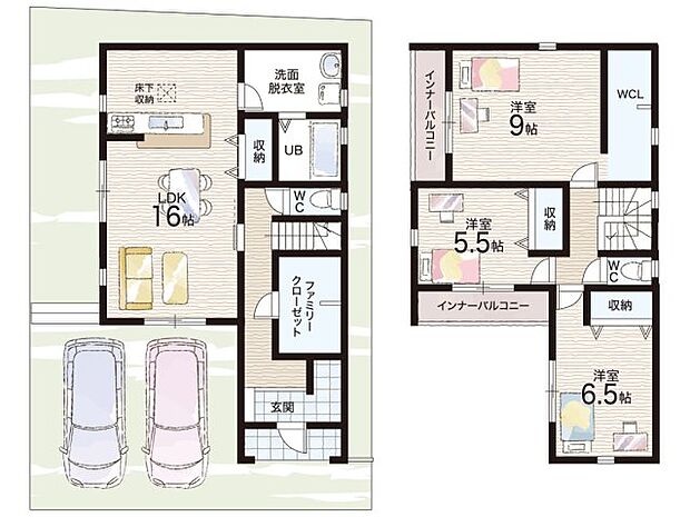 【3LDK】○志賀小学校・・・徒歩１３分 ○皇子山中学校・・・徒歩１３分