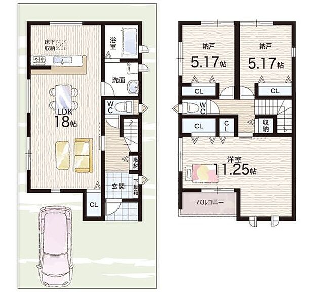 【1LDK+S(納戸)】○中央小学校・・・徒歩４分 ○男山中学校・・・徒歩４分