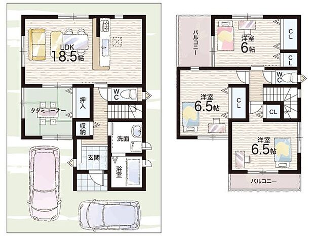 【3LDK】○南山小学校・・・徒歩１５分 ○男山第二中学校・・・徒歩１８分