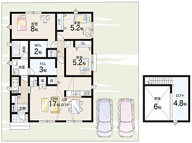 ○明親小学校・・・徒歩３５分 ○大淀中学校・・・徒歩３７分 