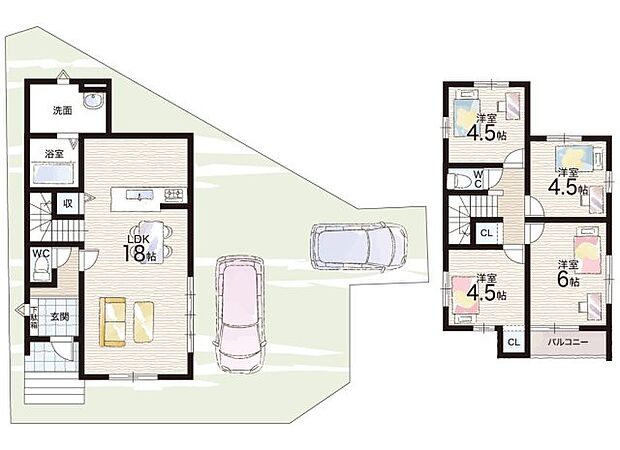 【4LDK】○市原野小学校・・・徒歩27分 ○洛北中学校・・・徒歩27分