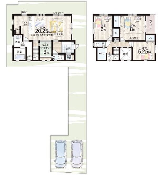 【3LDK】○大山崎小学校・・・徒歩5分 ○大山崎中学校・・・徒歩14分