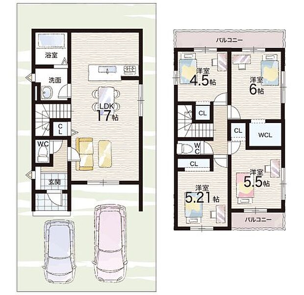 【4LDK】○池田東小学校・・・徒歩9分 ○栗陵中学校・・・徒歩8分