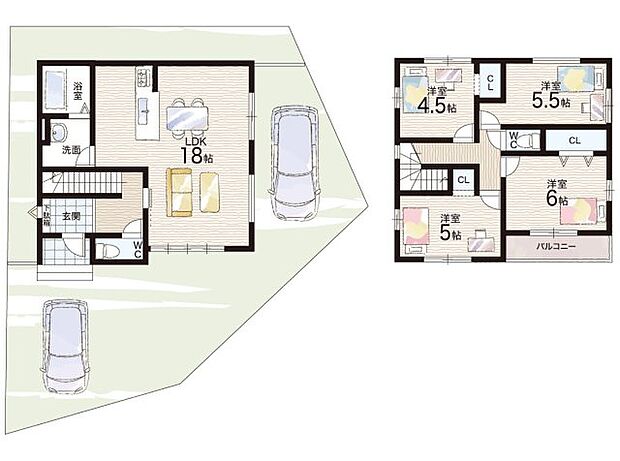 【4LDK】○上里小学校・・・徒歩１５分 ○大原野中学校・・・徒歩２３分