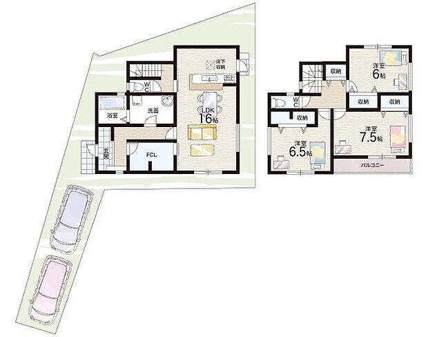【3LDK】○精北小学校・・・徒歩１２分 ○精華中学校・・・徒歩４５分
