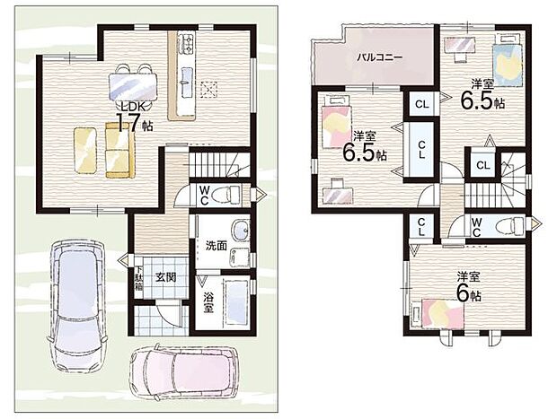【3LDK】○北槇島小学校・・・徒歩6分 ○槇島中学校・・・徒歩17分