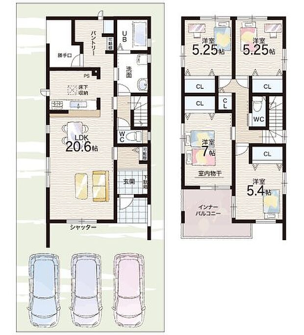 【4LDK】○園部小学校・・・徒歩13分 ○園部中学校・・・徒歩4分