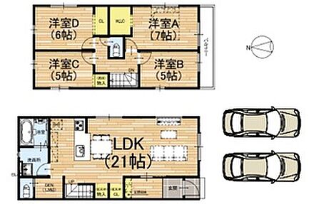 ○三山木小学校・・・徒歩14分 ○田辺中学校・・・徒歩24分 