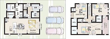 ○相楽小学校・・・徒歩10分 ○木津中学校・・・徒歩9分 
