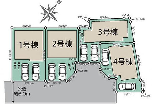 全4区画