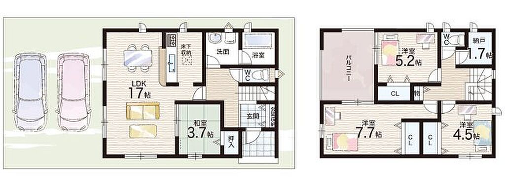 4LDK+S(納戸)