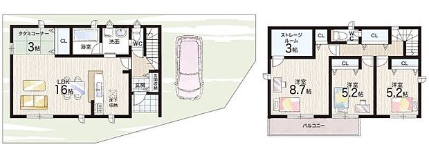 【3LDK】○古市小学校・・・徒歩２４分 ○誉田中学校・・・徒歩１６分