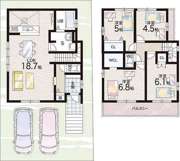【4LDK】○赤坂台小学校・・・徒歩１４分 ○赤坂台中学校・・・徒歩１５分