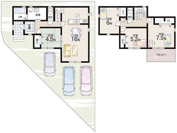 【4LDK】○羽曳が丘小学校・・・徒歩12分 ○峰塚中学校・・・徒歩27分
