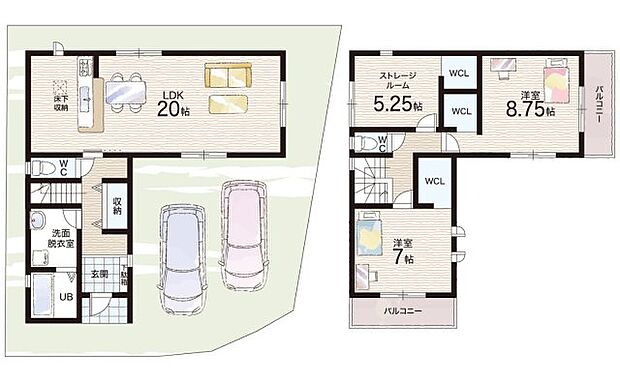 【2LDK+S(納戸)】○木島小学校・・・徒歩7分 ○第三中学校・・・徒歩19分