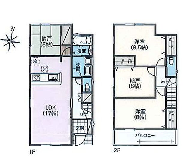 【2LDK+S(納戸)】○野田小学校・・・徒歩12分 ○野田中学校・・・徒歩10分