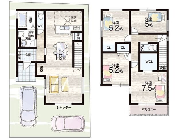 【4LDK】○忠岡小学校・・・徒歩３分 ○忠岡中学校・・・徒歩７分
