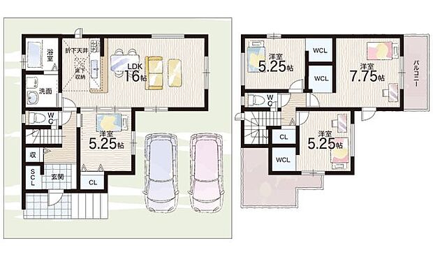 【4LDK】○小金台小学校・・・徒歩12分 ○明治池中学校・・・徒歩15分