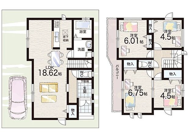 【4LDK】○長池小学校・・・徒歩4分 ○八尾中学校・・・徒歩5分