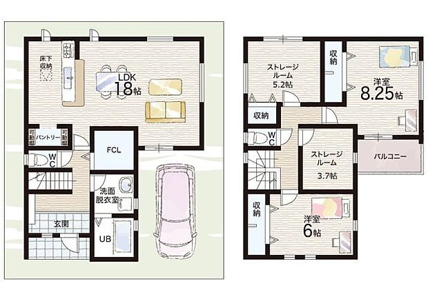 【2LDK+S(納戸)】○矢田北小学校・・・徒歩8分 ○矢田中学校・・・徒歩11分