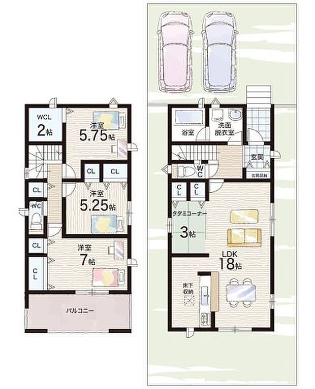 【3LDK】○高辺台小学校・・・徒歩6分 ○金剛中学校・・・徒歩12分