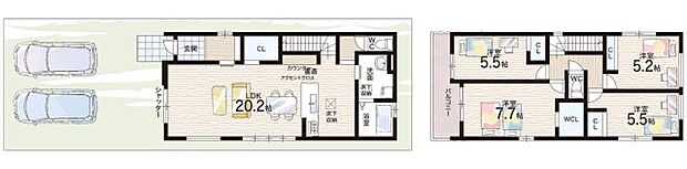 【4LDK】○平岡小学校・・・徒歩4分 ○上野芝中学校・・・徒歩14分