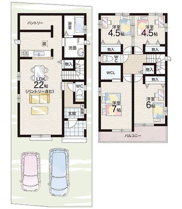 【4LDK】○上小阪小学校・・・徒歩5分 ○上小阪中学校・・・徒歩5分