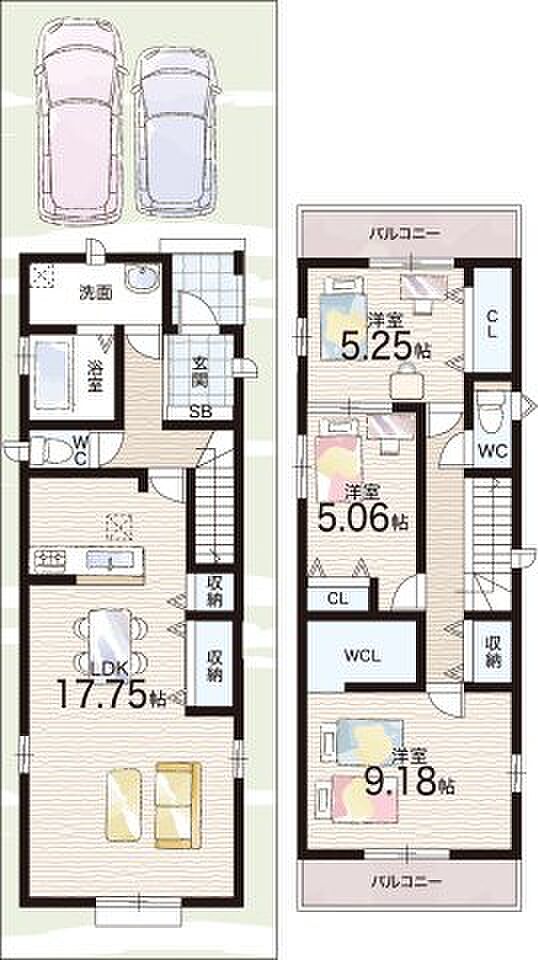 【3LDK】○加納小学校・・・徒歩3分 ○盾津東中学校・・・徒歩10分