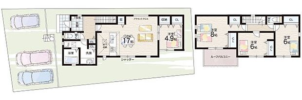 【4LDK】○高辺台小学校・・・徒歩3分 ○葛城中学校・・・徒歩5分