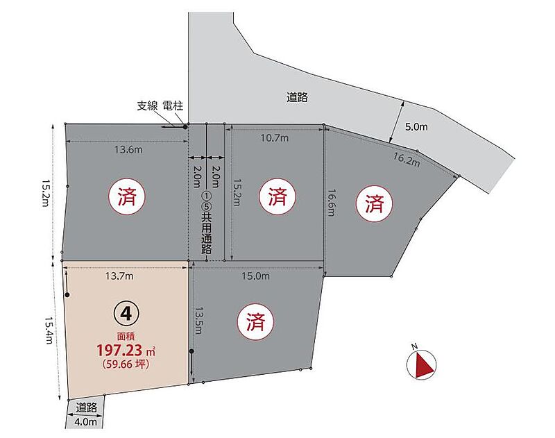 駿東郡長泉町上土狩５区画 長泉なめり駅 8分 住宅用地 の土地 売地 197 23m2 59 66坪 所有権 1 980万円