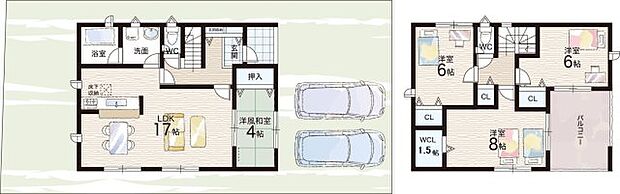 【4LDK】○社学園小学校・・・徒歩20分 ○社学園中学校・・・徒歩20分