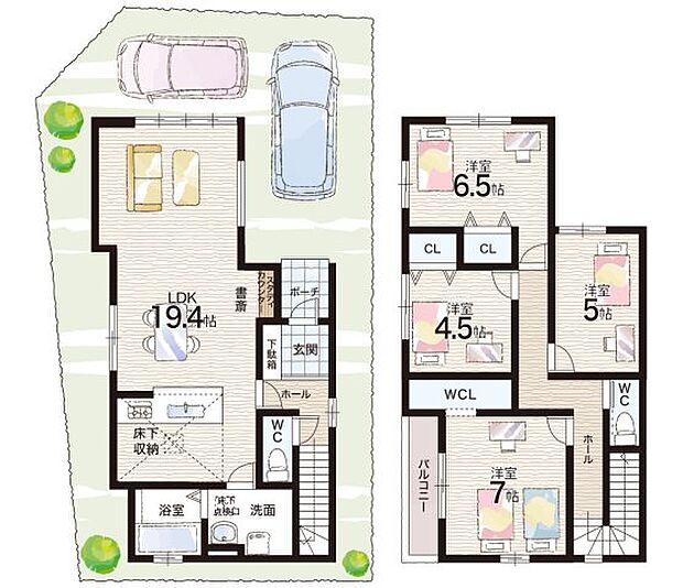 【4LDK】○妙法寺小学校・・・徒歩12分 ○横尾中学校・・・徒歩22分