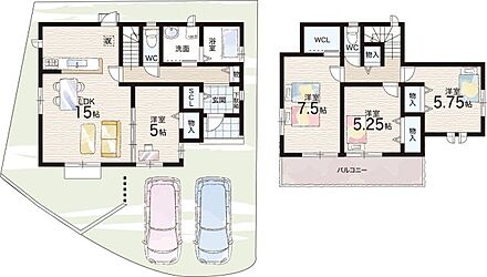 ○ありの台小学校・・・徒歩18分 ○有馬中学校・・・徒歩18分 