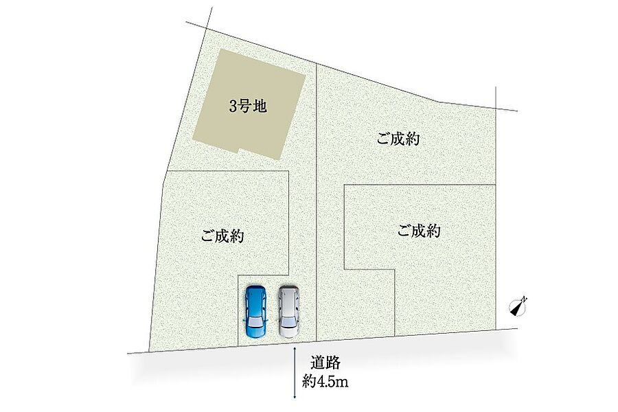 区画図/全4区画　お気軽にお問い合わせください。