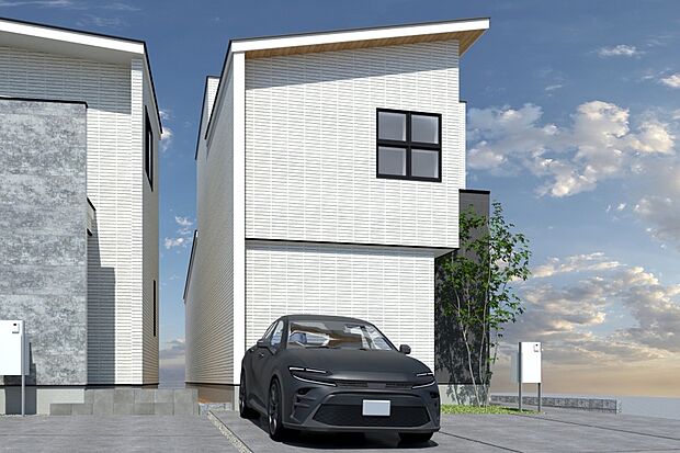 ■CGイメージパース/4号地外観パース■（建物未完成のためイメージパースです）