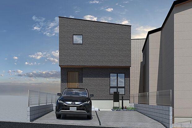 CGイメージパース/3号地外観パース（建物未完成のためイメージパースです）