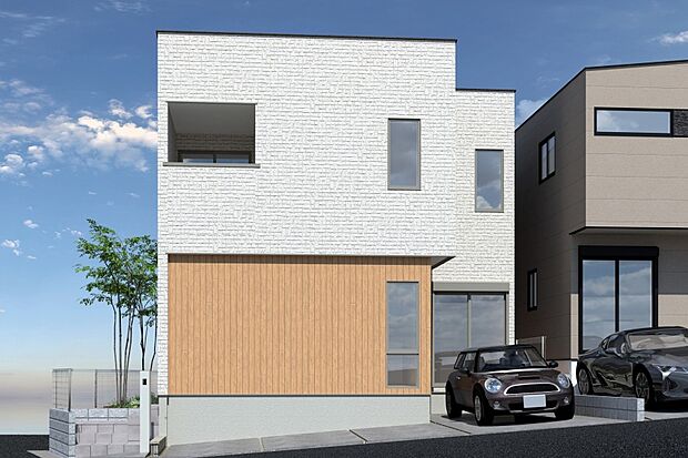 ■CGイメージパース/3号地外観パース■(建物未完成のためイメージパースです)