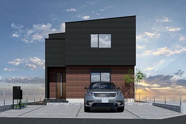 ■CGイメージパース/1号地外観パース■（建物未完成のためイメージパースです）