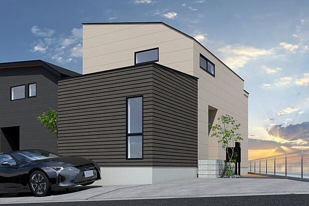 ■CGイメージパース/1号地外観パース（建物未完成のためイメージパースです）■