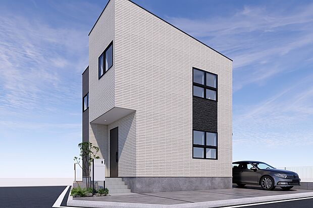 【■CGイメージパース/1号地外観パース■】（建物未完成のためイメージパースです）