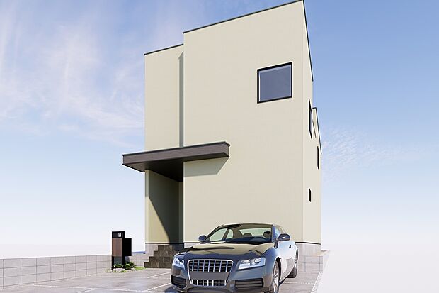 【■CGイメージパース/2号地外観パース■】（建物未完成のためイメージパースです）