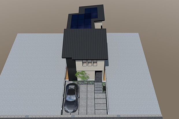 【CGイメージパース/1号地外観パース】（建物未完成のためイメージパースです）